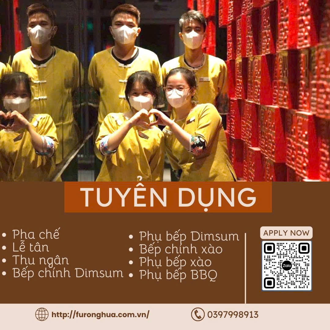 Nhà hàng Furonghua tuyển dụng